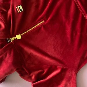 Burgundy Fila Hoodie